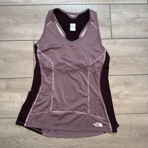 The North Face Workout Top Womens M Purple Flight Series Vapor Wick Pocket Bra
